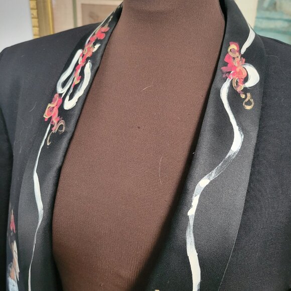 Hand Painted Pure Art Tuxedo Jacket Unisex - Picture 6 of 9